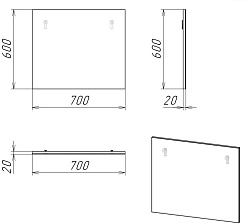 Stella Polare Зеркало Абигель 70 – фотография-4